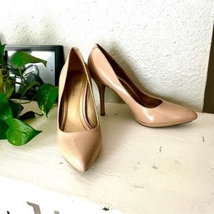 Nude patent leather heels from BCBG Generation - size 6.5